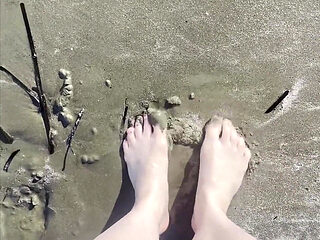 Beach Feet Teasing