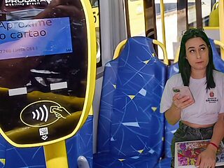 College Student Kasallpimenta Spots Brazilian Passengers Massive Erection on Crowded Bus and Stunned by