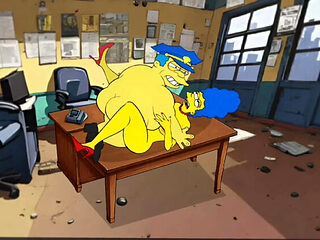 Hot MILF Housewife Fucks Sheriff in Police Station - Animated Cartoon Sex