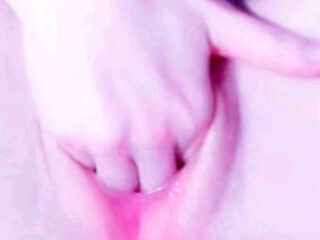 playin my virgin pink pussy solo masturbate