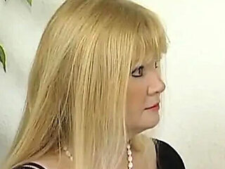 German MILF blonde hairy pussy fucked hard casting