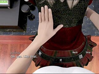 3D cartoon porn with a big-titted blonde teen in a hentai visual novel