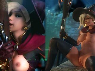 Overwatch Girls Moaning: Xhamster, Solo  Lesbian Porn