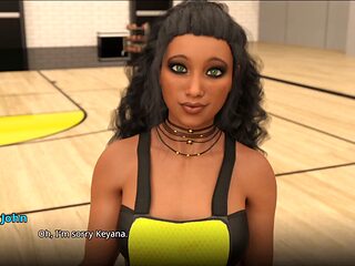 Steamy professor's erotic tale in a visual novel game