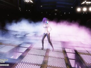 Akali gets railed in a sexy LoL-themed MMD animation