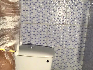 Hot Ebony Babe Alone Time in the Bathroom