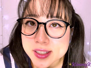 Don't Get Caught! Risky Fun with the Cute Asian Schoolgirl -ASMR HJ