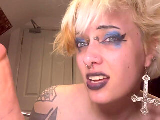 You Lied About Your Cock! Goth Tinder Date Cuts Your Cock off with Tiny Tool