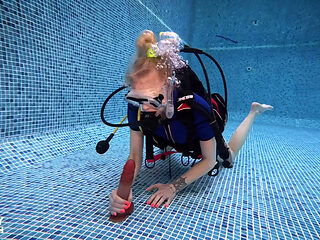 Underwater Scuba Foot Job