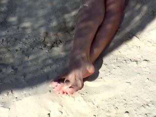 Me Being Tickled on My Feet on the Beach