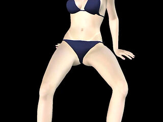 Animated 3D Porn - Very Beautiful Girl Masturbating with Banana Till Orgasm