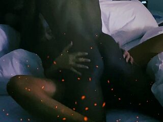 Hot milf rides my black dick amateur interracial cuckold