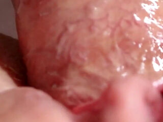 Excellent Close-up! Fucking a Wet Pussy and Covering It with Cum
