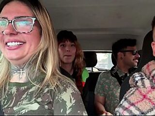 Unprecedented fast food worker becomes a porn actress! And we called a follower to fuck and suck her off inside the car in public.