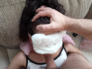 Stepdaddy Facefucks Me and Cums Right in My Mouth