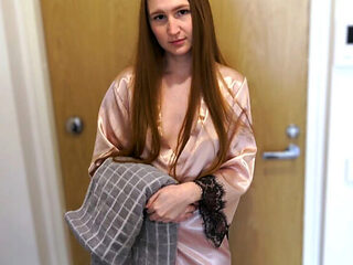 Neighbor Girl With Big Tits Asks For Shower - Redhead Amateur Blowjob & Facial Cumshot POV