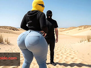 Big Ass Girl Teasing with Her Huge Butt in Tiny Thong