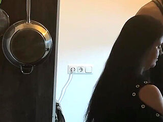 Kinky Kitchen Encounter: Fetish Babe Dominates Her Friend