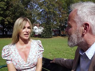 Summer's juicy melons in John's face as he pleases her big phony boobies