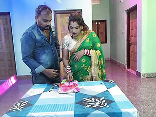 New Year Bhabhi Hardcore Fuck with Devar After Cake - Sona Bhabhi Big Tits Doggy Hindi Sex