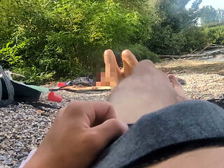 Exhibitionist Girl Watches Me Cum After I Show Her My Dick