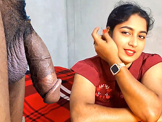indian Desi Hot stepsister is watching fucking video, her stepbrother gave her real fucking pleasure