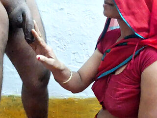 Busty Banuu Red Saree Sister in Law Fucked by Brother in Law