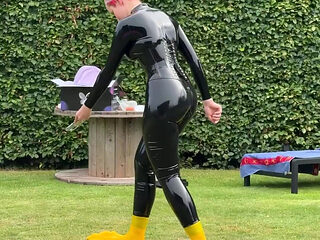 Expectation Walking on Majestic Silicone Paws. Reality Me Trying Not to Faceplant in the Grass While Filming