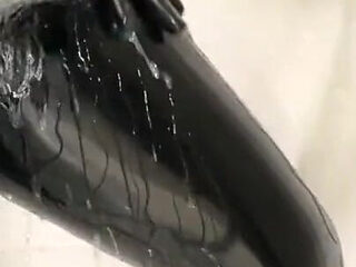 Latex shower time.