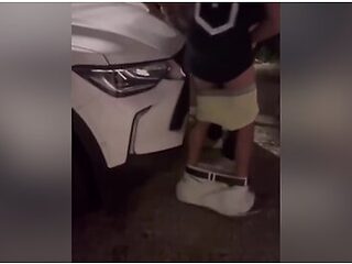 Hot Blonde Having Sex With Strangers In Public At The Exit Of The Pub, Horny Cuckold Watching His Wi