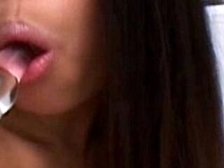 Hot Asian teen takes a big cock