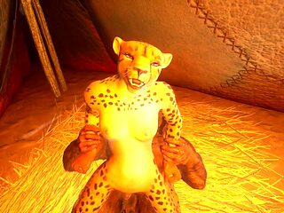 Animated, hard fuck, huge monster cock