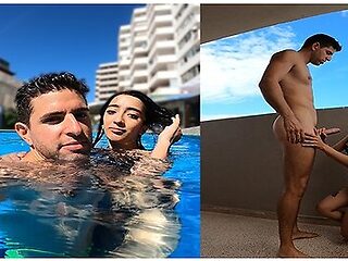Puta Argentina Is Caught In The Pool And Fucked Wildly With Antonio Mallorca