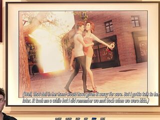 Animated cutie gets a rough footjob in this PC gameplay