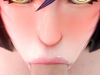 Lol Ahri Sloppy Blowjob POV Rule34 3D Animation