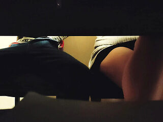 Classmate Jerks Him Off Under The Table - Lilifafa Amateur Handjob Cumshot