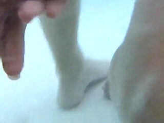 Flashing My Dick in Front of a Girl in Public Swimming Pool and Helps Me Masturbate - Misscreamy