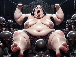 SSBBW Queen Covered in Slave Tongues - Intense Body Worship Orgasms
