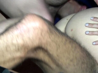 Sara Licks Pussy and Sucks Balls in Foursome with Two Bastards