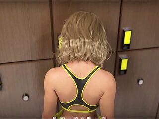 Busty brunette stars in erotic stories visual novel with steamy adventures