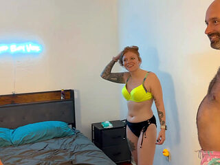 Two Redheads in Bed with Bikini Nicole & Miley Coxxx Threesome