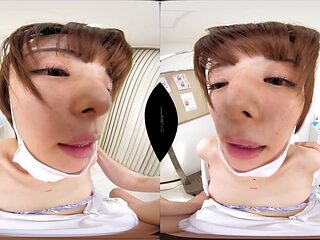 Japanese nurse shares vr toilet pov sensual thrills