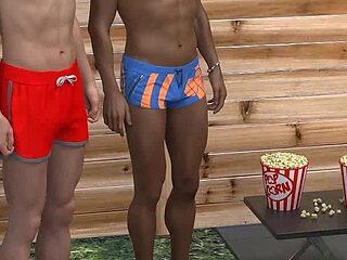 According to Sofia Blondie Makes Her Boyfriend Hard by Telling Him What She Did with His Friends by the Pool Ep 9