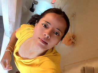 Pov hana in shower time pov video