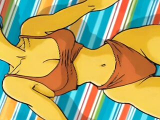 Cartoon hentai, porn parody, marge simpson