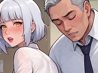 Waifu Amateur Teen POV Office Swimwear Tease & Close-up Boss Blowjob (1m Tease)