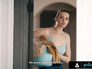 Housekeeper Olivia Madison Caught By Bosses - Lesbian Threesome with Big Tits Blonde & Brunette MILF