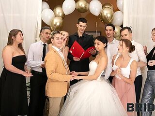 Bride party sex with astonishing dolls Ashly Rabbit and Moon Imp