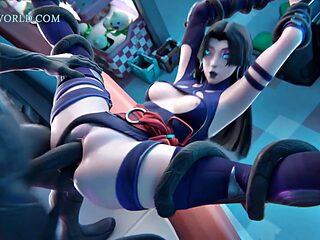 The Misunderstanding: Psylocke X Venom (3D Anime Porn)