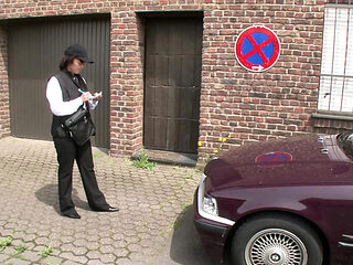 Traffic Control Lady Gets Cum On Her Pussy - Big Tits Amateur